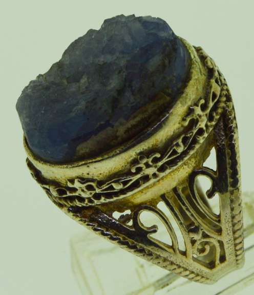 Sterling Silver Raw Tanzanite Ring