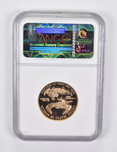 PF70 UCAM 2000-W $25 American Gold Eagle 1/2 Oz. .999 Fine Gold NGC
