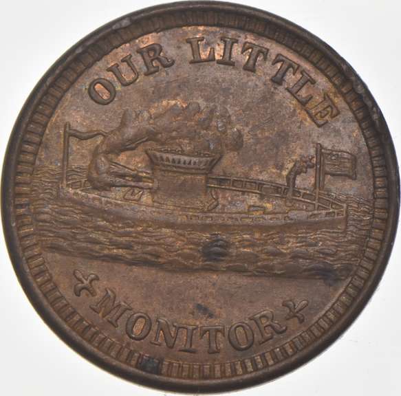 1863 Our Little Monitor Civil War Token