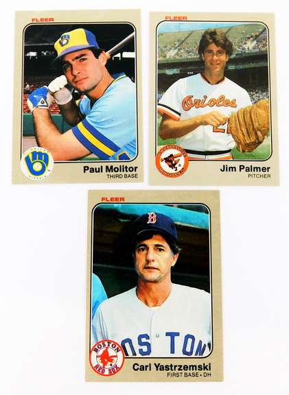 3 Fleer 1983 Baseball Greats