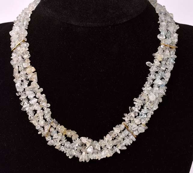 Sensational Aquamarine and 18K Yellow Gold Necklace