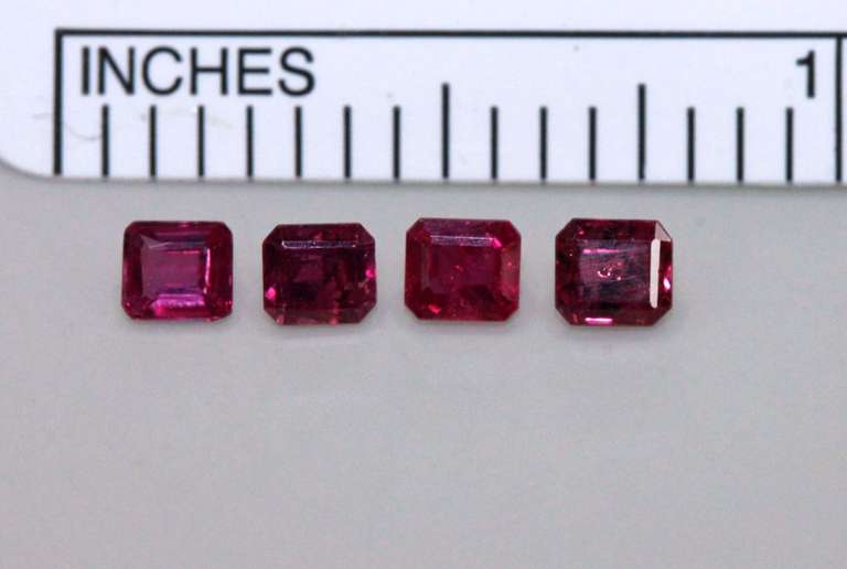 Natural Ruby - Lot of 4