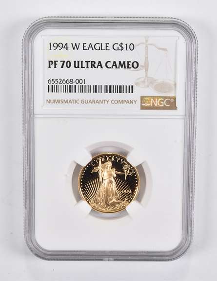PF70 UCAM 1994-W $10 American Gold Eagle 1/4 Oz. .999 Fine Gold NGC