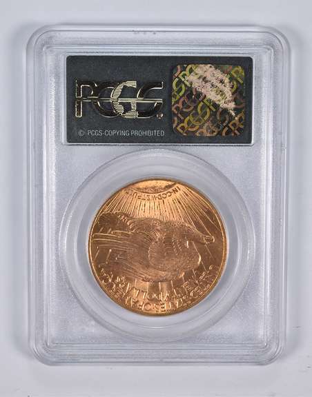 MS63 1915-S $20 Saint-Gaudens Gold Double Eagle PCGS