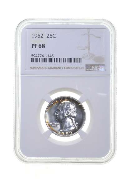 PF68 1952 Washington Quarter - Graded NGC