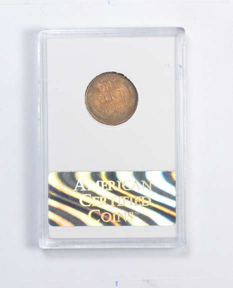 MS66 1929 Lincoln Wheat Cent - Red - Graded ACC
