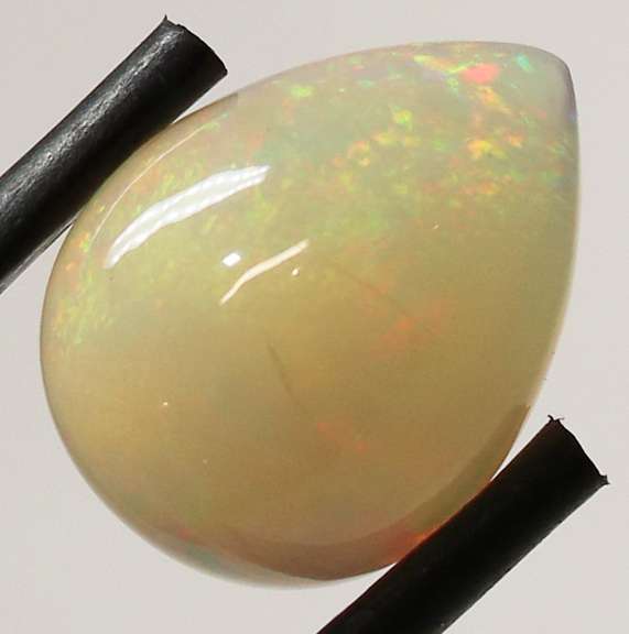 Stunning 3.70ct floral patterned semi-black Opal