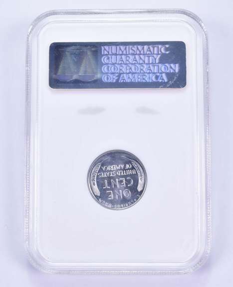 MS67 1943-D Lincoln Wheat Cent - CAC - Graded NGC