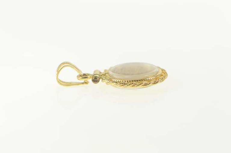14K Yellow Gold Gold Nugget Cluster Pebble Capsule Charm/Pendant