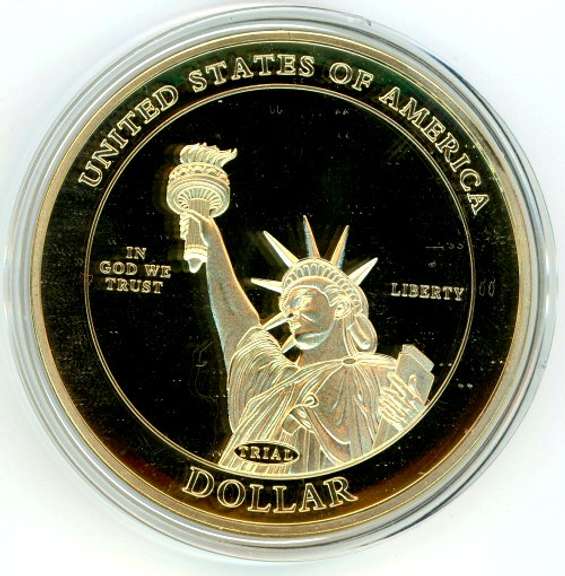 Gold Plated Abraham Lincoln Commemorative Coin