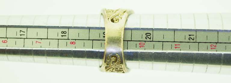 Sterling Silver Wide Filigree Band