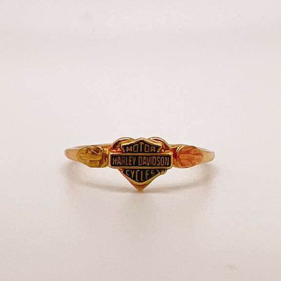10kt Yellow Gold Harley Davidson Ring