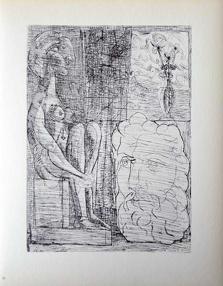 PABLO PICASSO, SCULPTURE OF SEATED NUDE