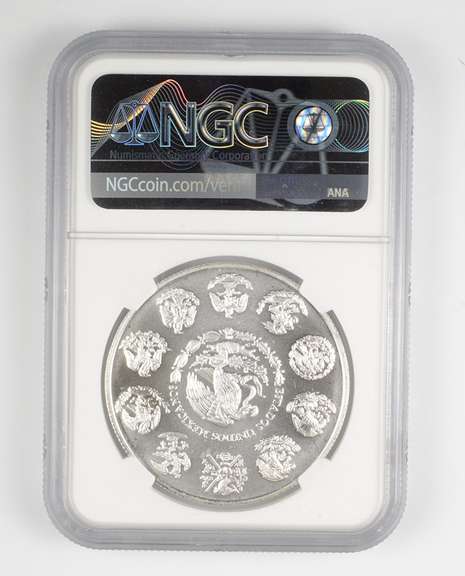 MS69 2002 MO Mexico 1 Onza .999 Fine Silver - Graded NGC