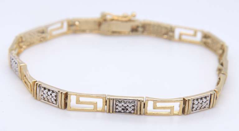Vintage Sterling Silver Fancy Link Bracelet