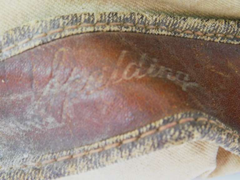 Early Spalding Leather Baseball Mitt