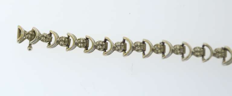 10KT White Gold Diamond Tennis Bracelet