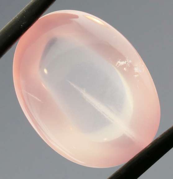 Glowing! 14.84ct powder pink Rose Quartz cabochon