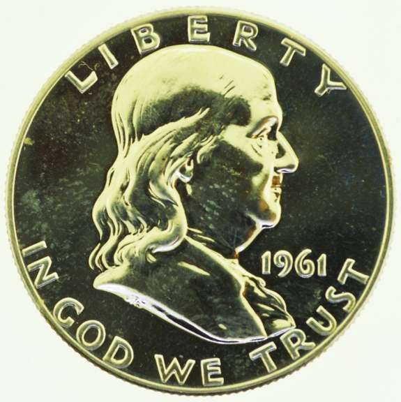 1961 Benjamin Franklin Half Dollar 50C US Coin