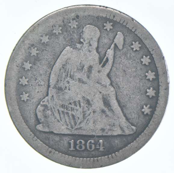 1864 Seated Liberty Quarter