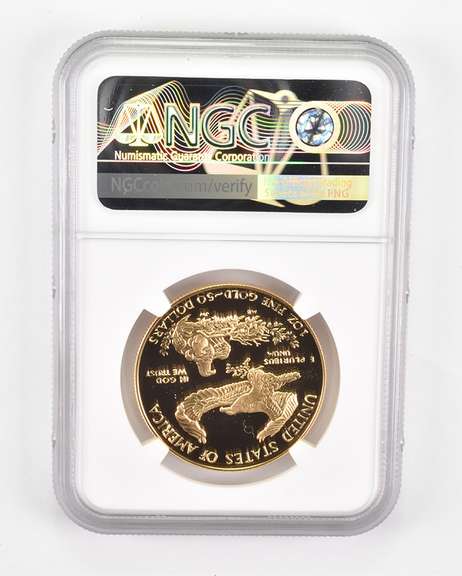 PF70 UCAM 1986-W $50 American Gold Eagle - Graded NGC