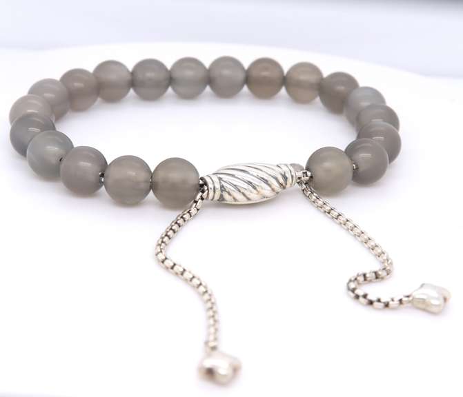 David Yurman Spiritual Moonstone 8mm Bead Bracelet