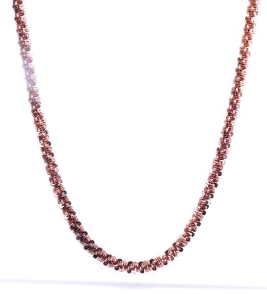 Vintage Italian Sterling Silver Popcorn Necklace