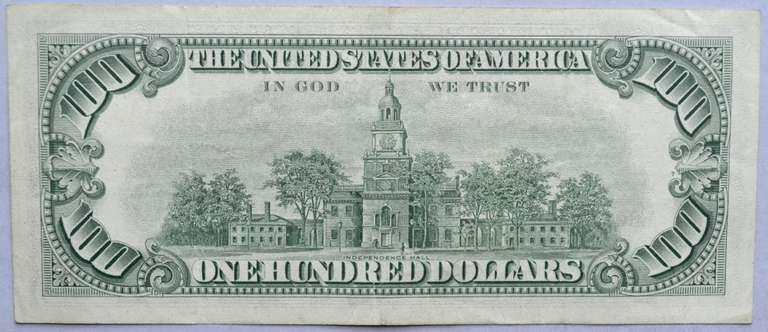 $100 1966 Red Seal US Note