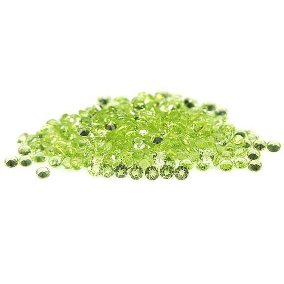Real 12.60ct untreated apple green Peridot set