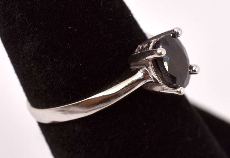 Sensational Sapphire Ring in 14K White Gold