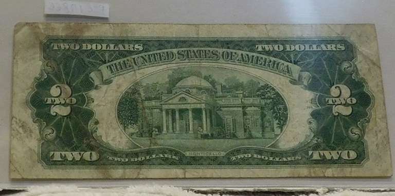 1953 Red Seal $2 US Note, Star Note