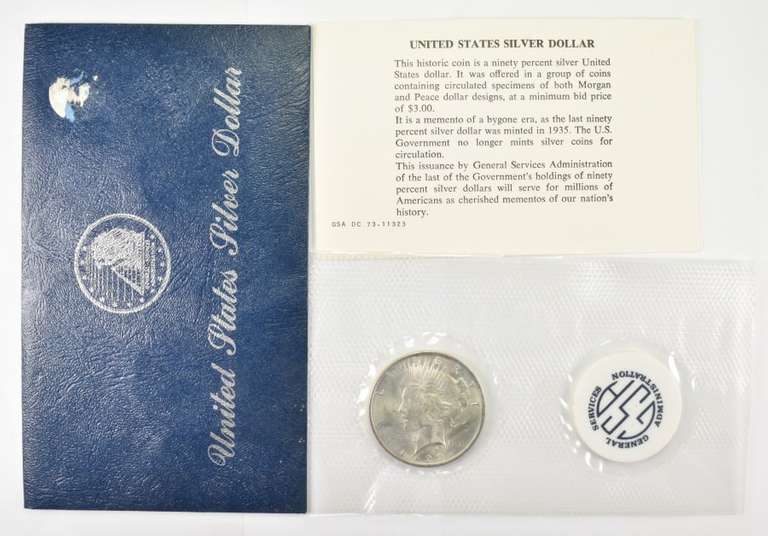 1922 Peace Silver Dollar - GSA Sealed
