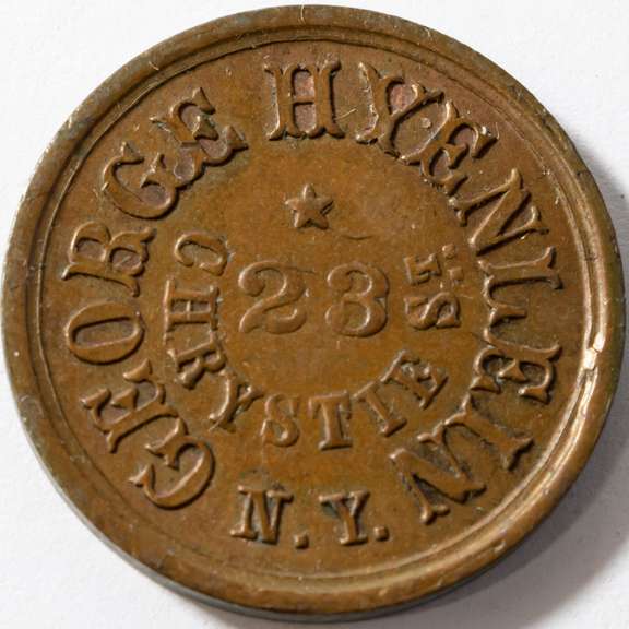 George Hyenlein NY City Civil War Store Card