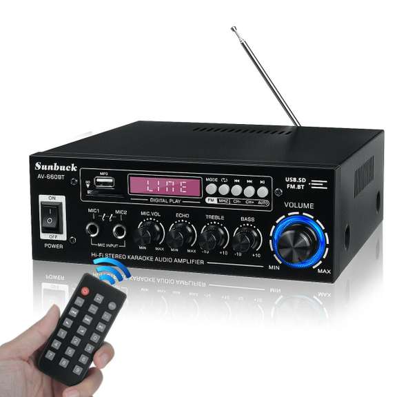 2000W bluetooth 5.0 Audio Power Amplifier EQ Stereo