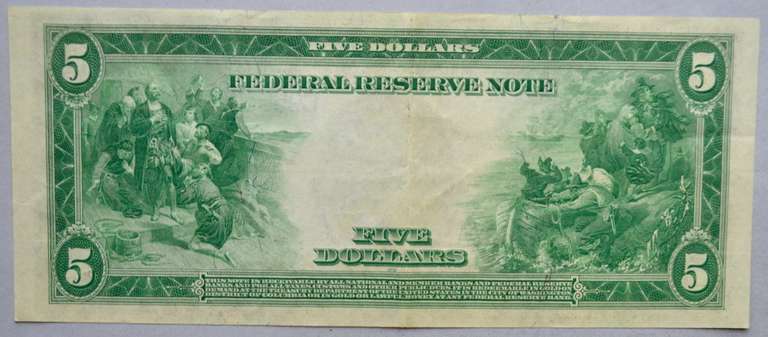 $ 5 Series of 1914 Fed Reserve Note
