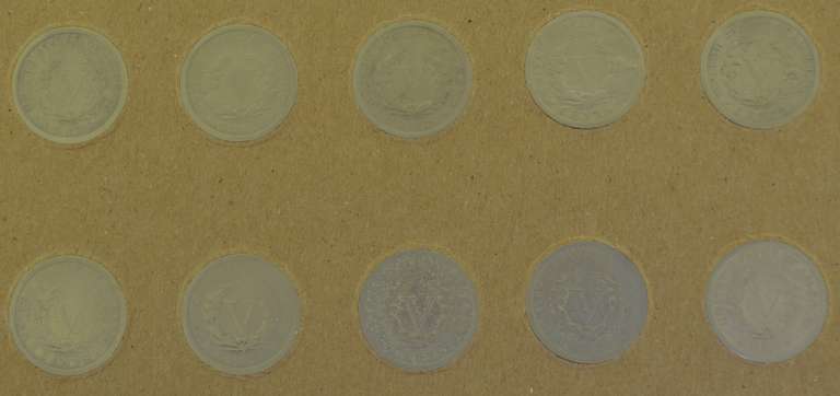 10 Years of Liberty Nickels