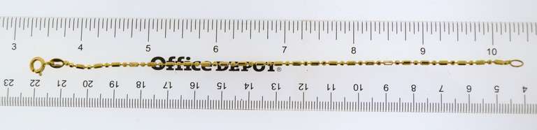 Sterling Silver Bar Chain Bracelet