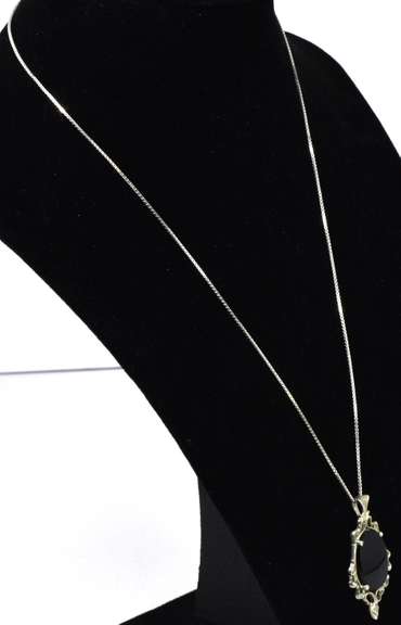 Sterling Silver Onyx Pendant