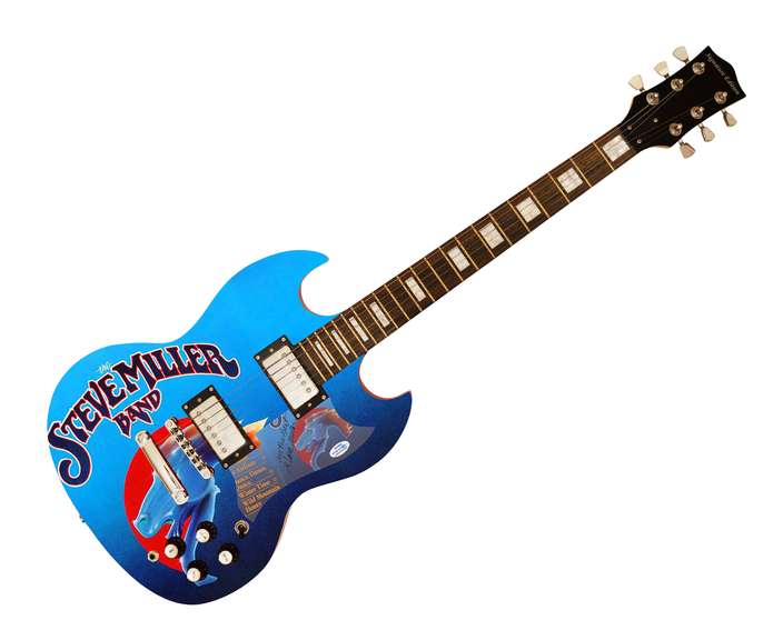 Steve Miller Autographed Signed Custom Photo Graphics Guitar ACOA