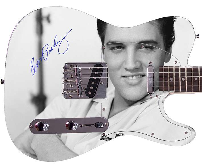 Elvis Presley Custom Graphics Autographed Facsimile Signed Guitar