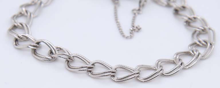 925 Sterling Silver Double Link Bracelet