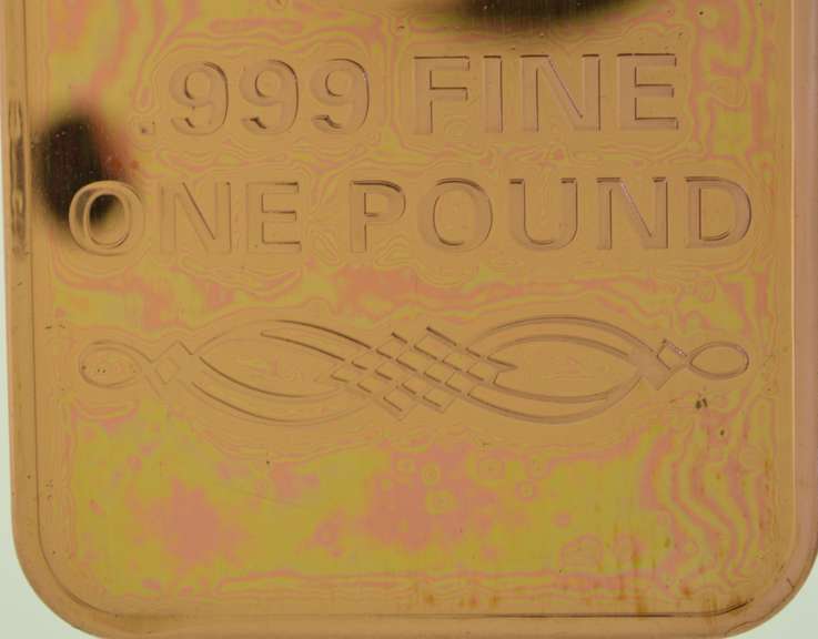 Walking Liberty Eagle 1 Lb Troy Ounce .999 Fine Copper Bar