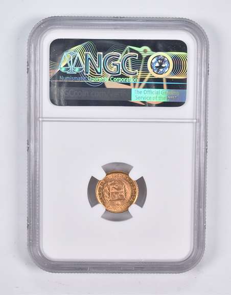 MS67 1966 ZBR Peru 1/5 Lire NGC