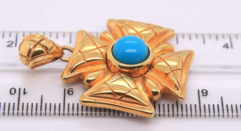 Sterling Silver Turquoise Pendant