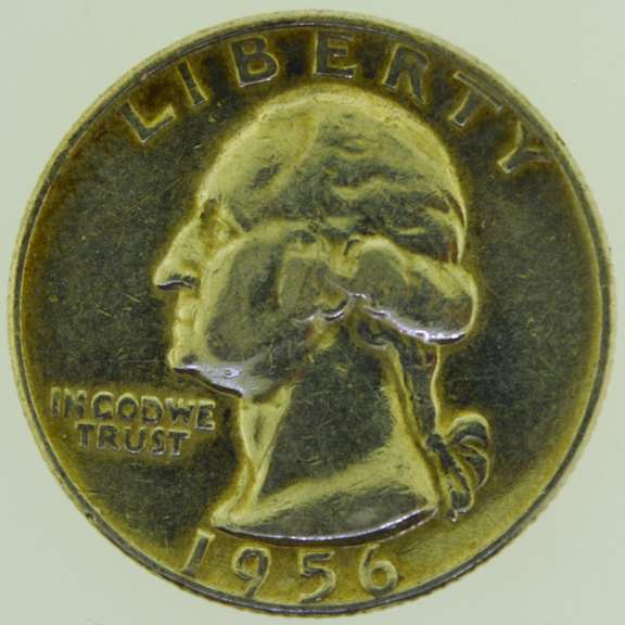 1956-D Washington Quarter Silver 25C US Coin