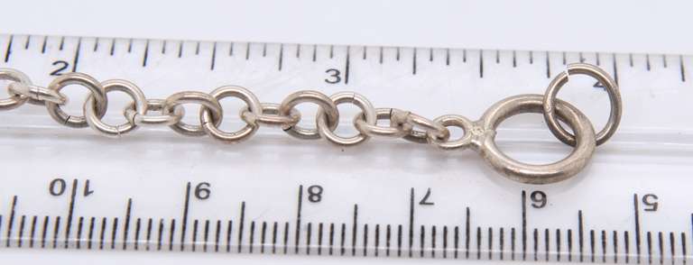Vintage Sterling Silver Bracelet with Toggle Clasp