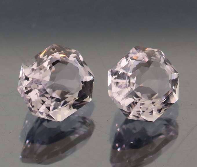 Brilliant 3.49ct natural whisper pink Amethyst set