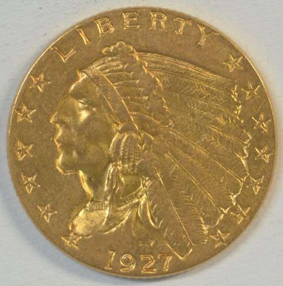 Ultra Choice BU 1927 US $2.50 Indian Gold Piece