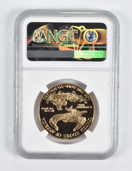 PF70 UCAM 1991-W $50 American Gold Eagle 1 Oz. .999 Fine Gold NGC