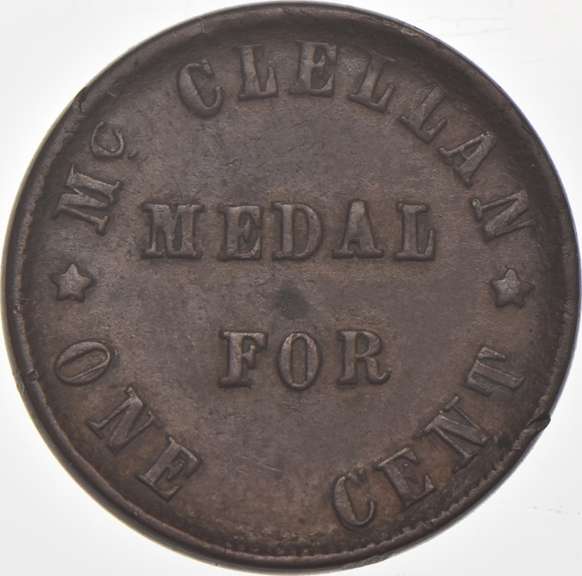 1863 Medal For One Cent Civil War Token 93/394